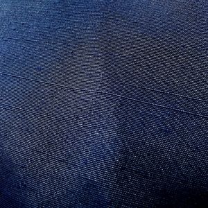 SOLD! Fabric remnant 1 and 2/3 yards navy blue synthetic linen. 45 in x 60 in.